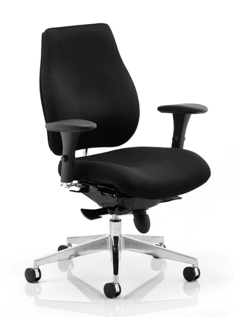 Chiro Plus Fabric Ergonomic Office Chair - Recommended by Leading UK Chiropractor Doctor